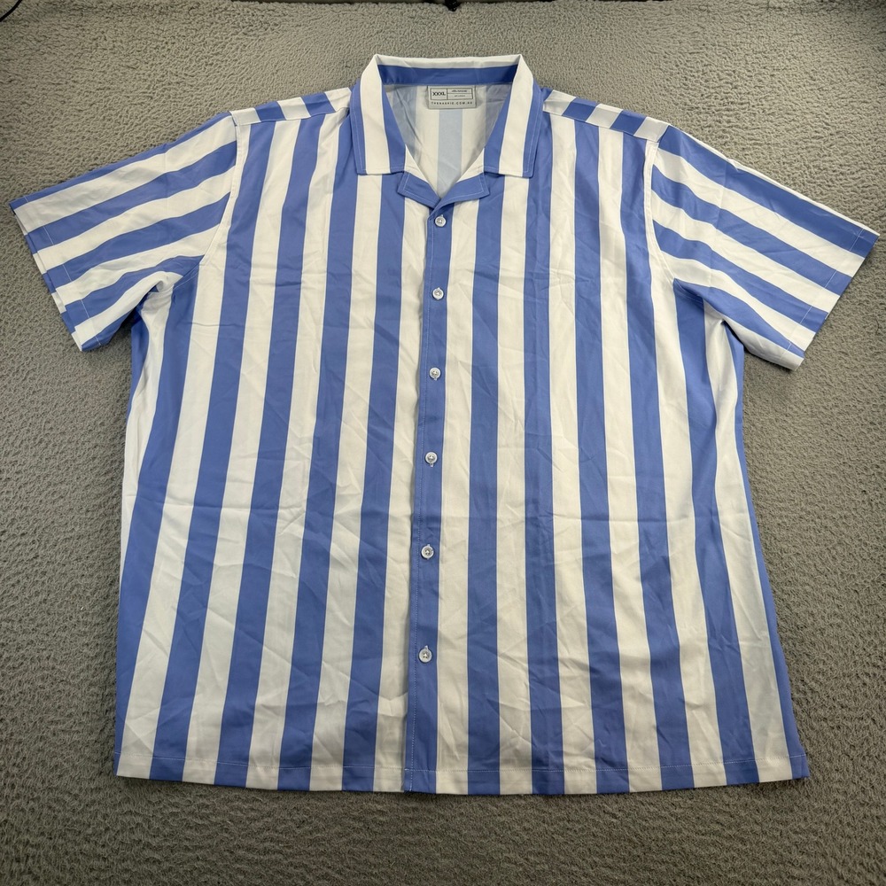The Nashie Swim Shirt Mens 3XL Performance Stretch Short Sleeve Button Up UPF50+